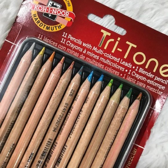 NWOT Strathmore Colored Pencil 9 x 12 Pad 12 Colored Pencils & Pencil Stand Set - Picture 8 of 14